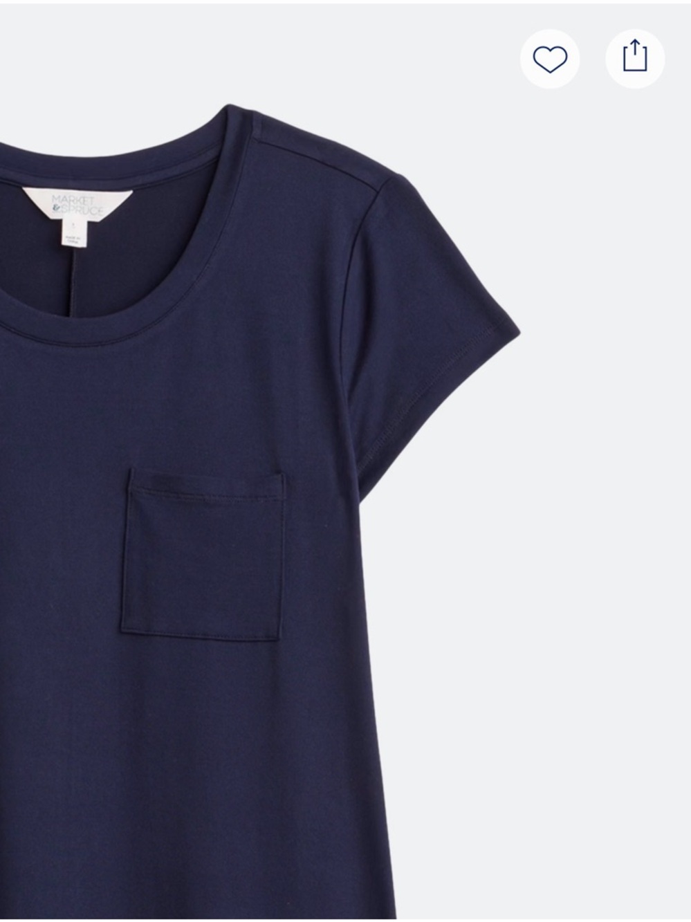 Market & Spruce Navy Pocket Mini Dress - Picture 6 of 8